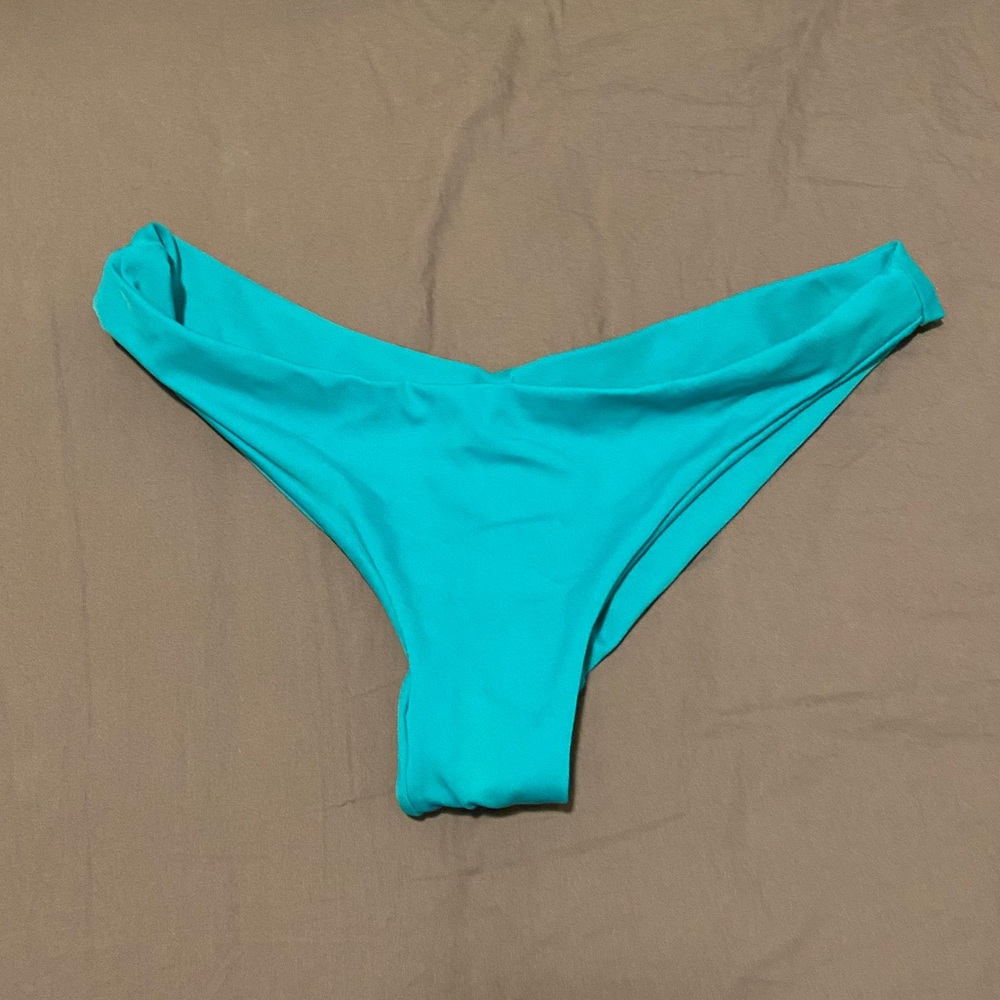 Turquoise Cheeky Swim Bottoms